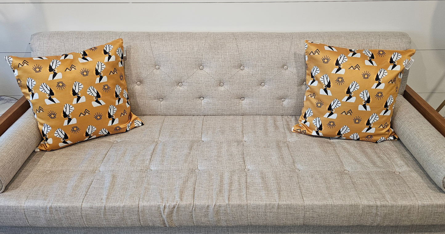 Black Queen Decorative Pillow Covers