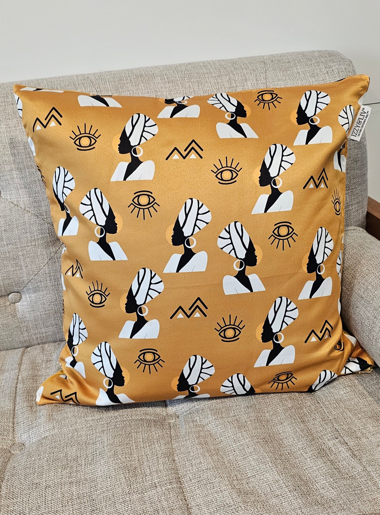 Black Queen Decorative Pillow Covers