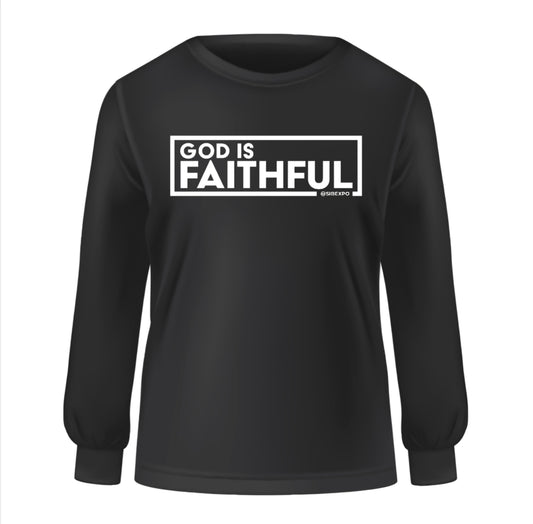 God is Faithful - Long Sleeve Unisex Tee