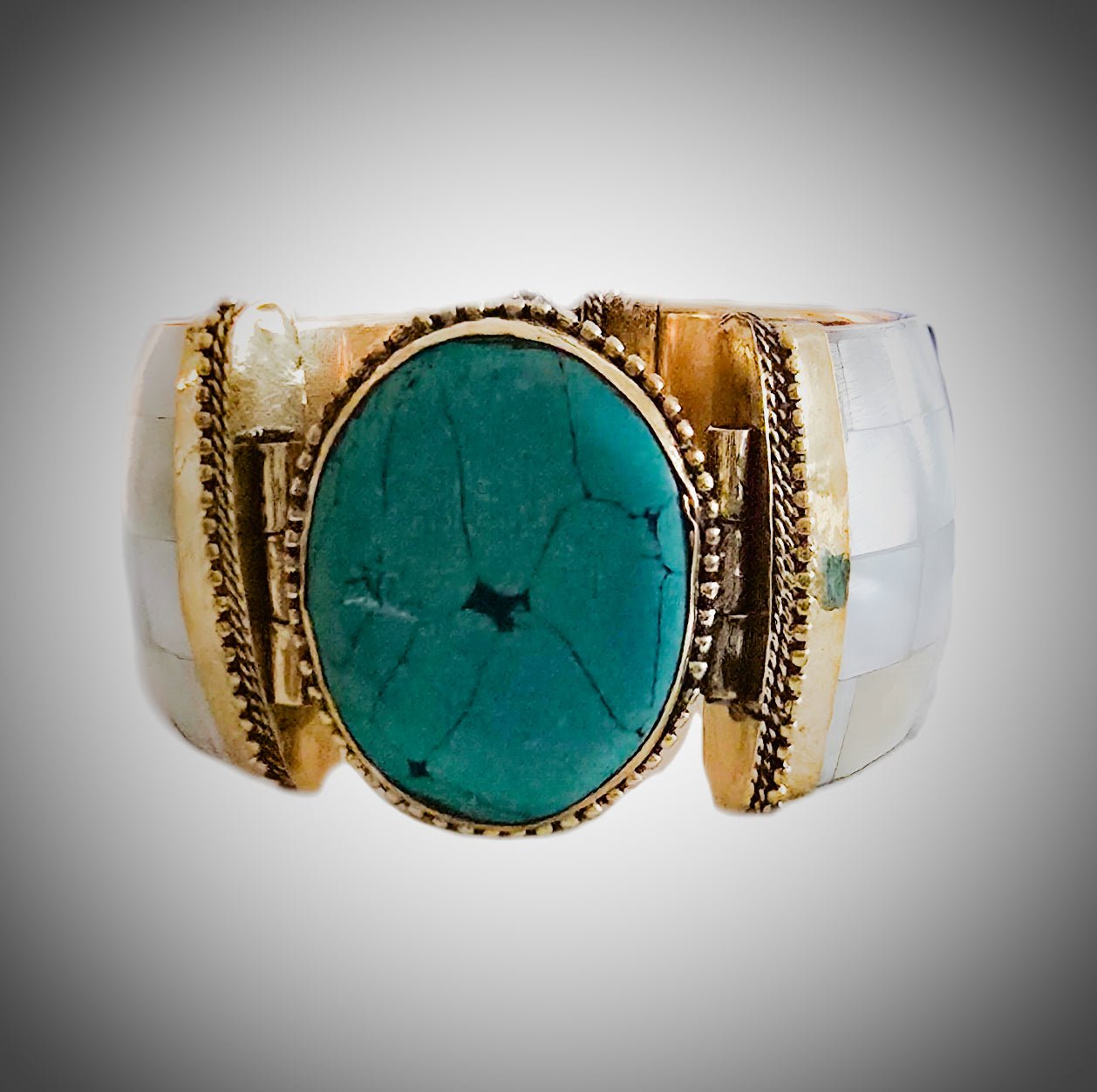 Natural Turquoise Shell Bangles