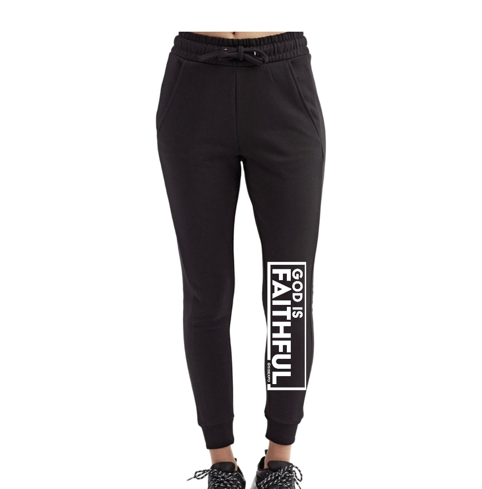 God is Faithful Fitted Jogger Pants