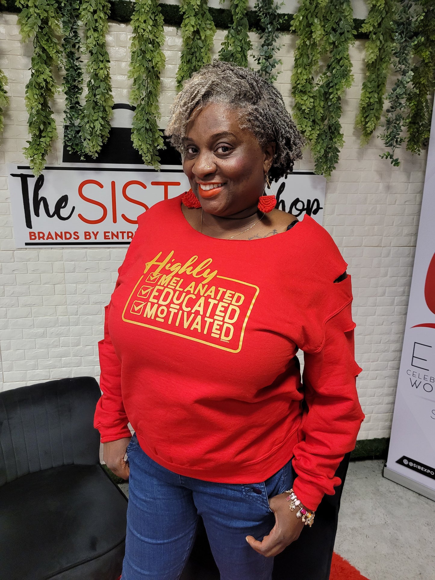 Highly Melanated - Cut Up Crew Sweatshirt