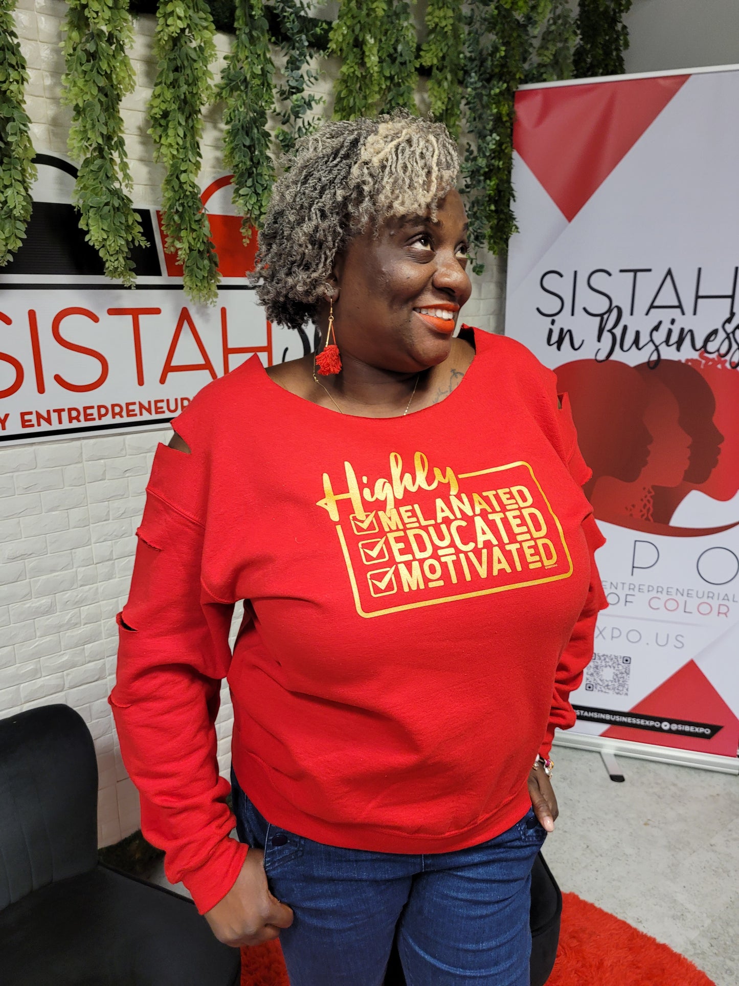Highly Melanated - Cut Up Crew Sweatshirt