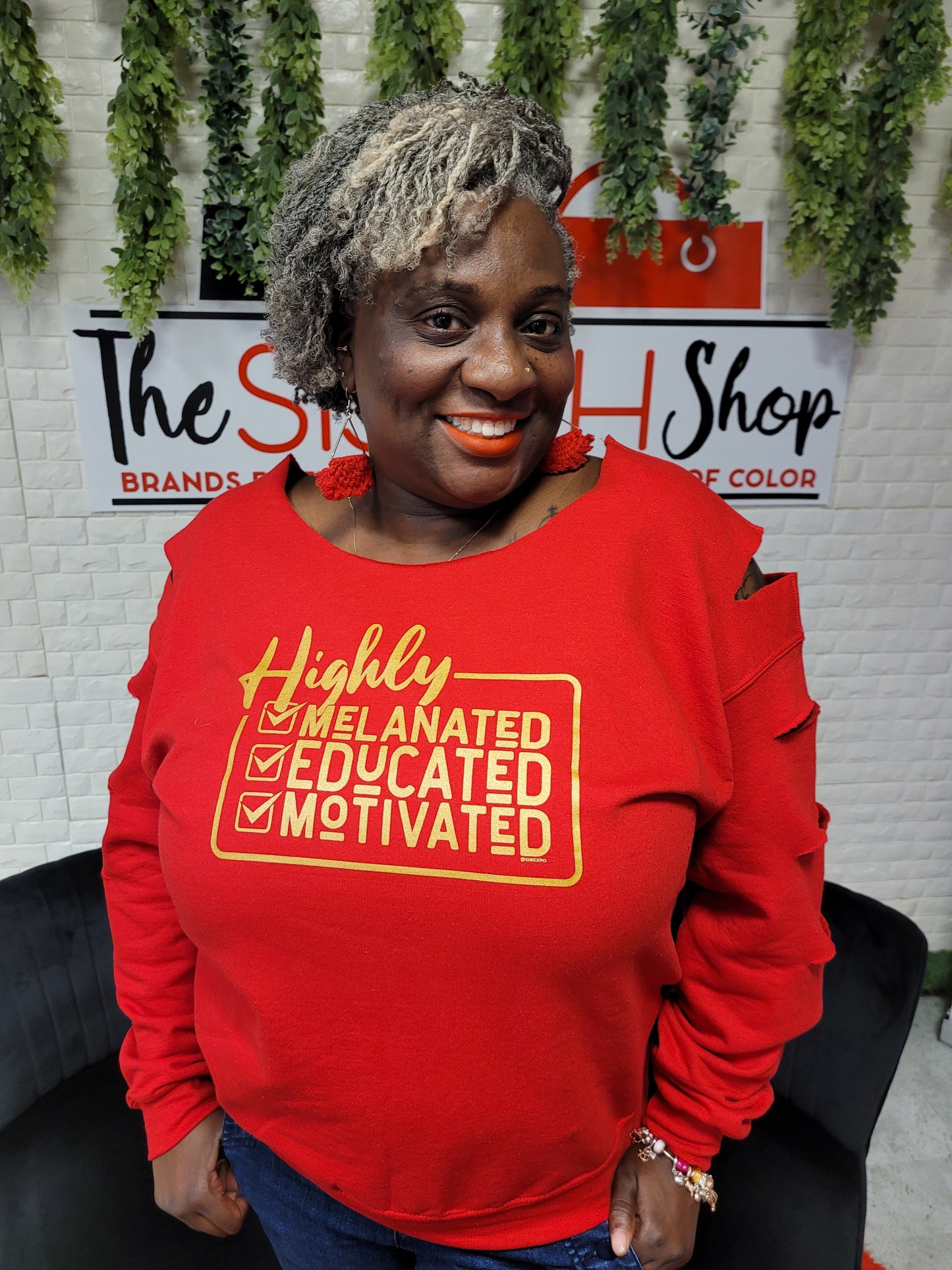 Highly Melanated - Cut Up Crew Sweatshirt