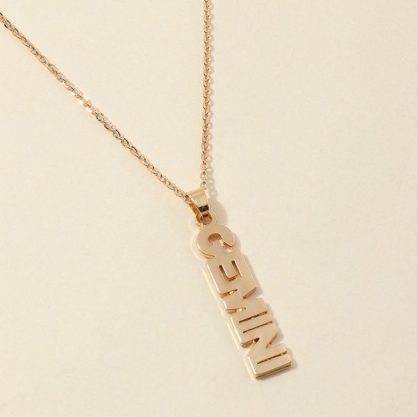 Vertical Zodiac Necklace