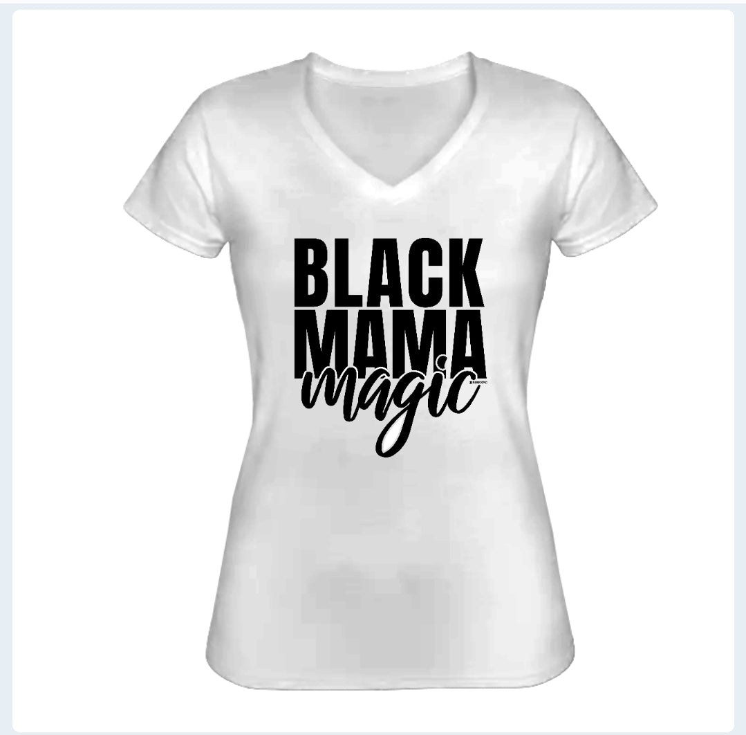 Black Mama Magic - Women's Fitted Tee