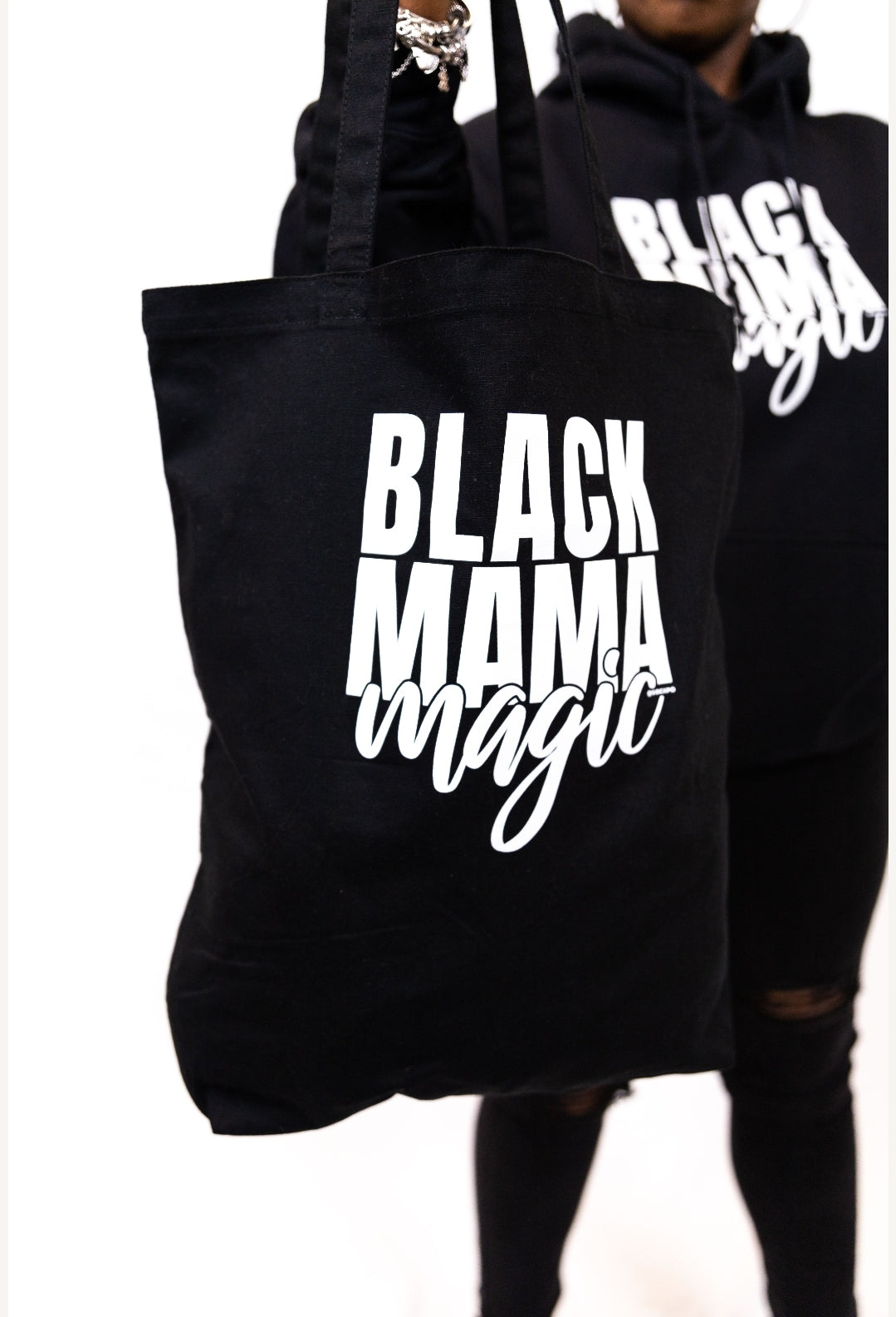 Black Mama Magic Tote Bag
