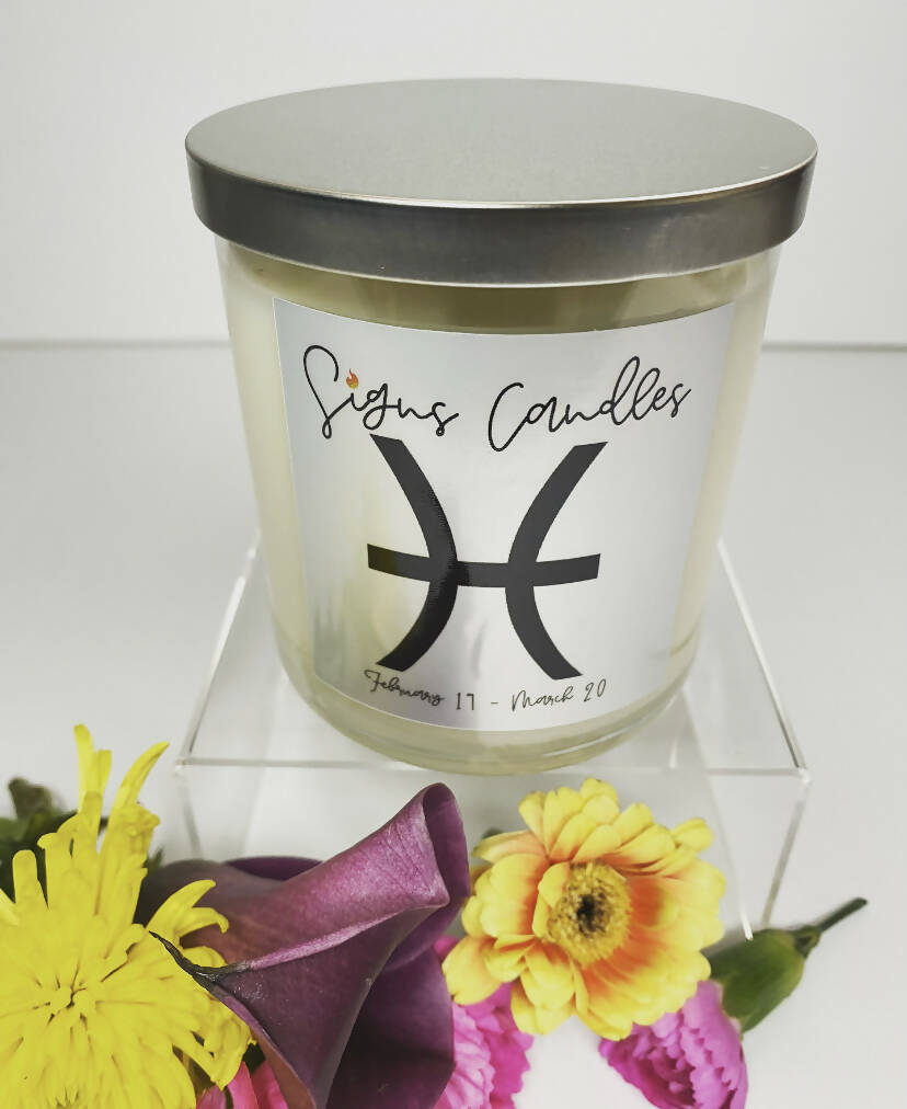 Pisces Zodiac Candle