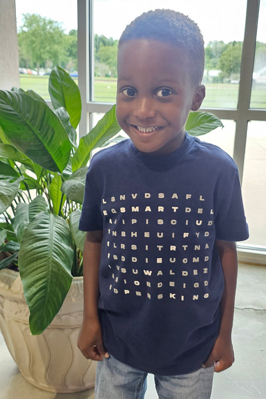 Empowerment Word Search T-Shirt for Toddler & Youth Boys