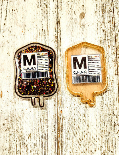 Melanin in Glitter IV Badge Reel