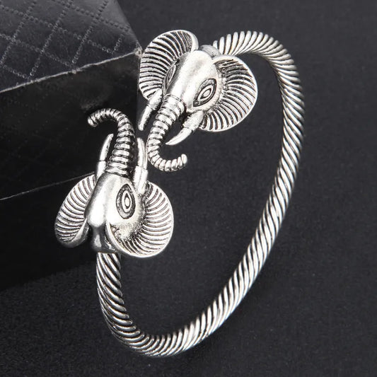 Elephant Alloy Bangle