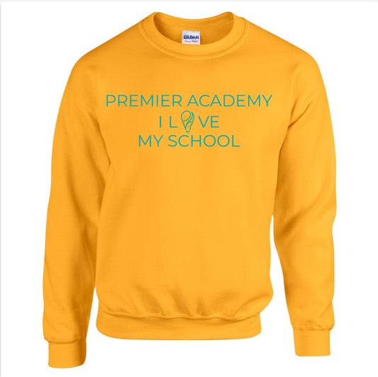 I Love My School - Adult Crewneck Sweatshirt