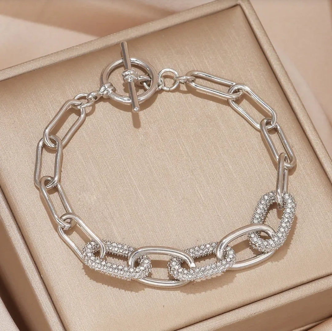 Link Me Silver Bracelet