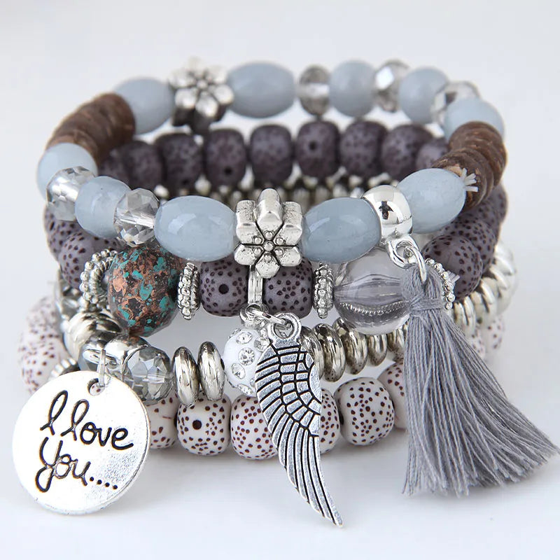 I Love You Bracelet Set