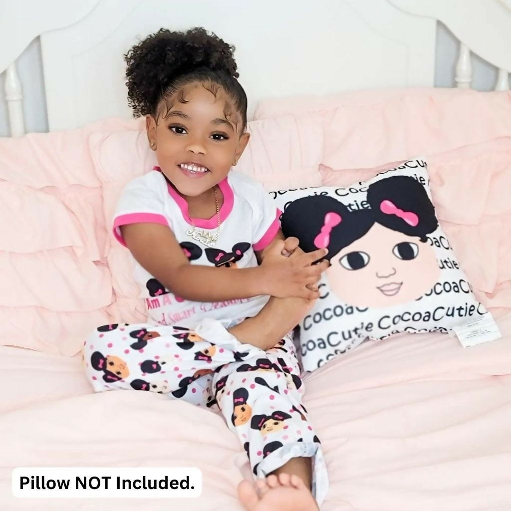 Cocoa Cutie Afro Puffs Affirmation Kid's Three-Piece Pajamas