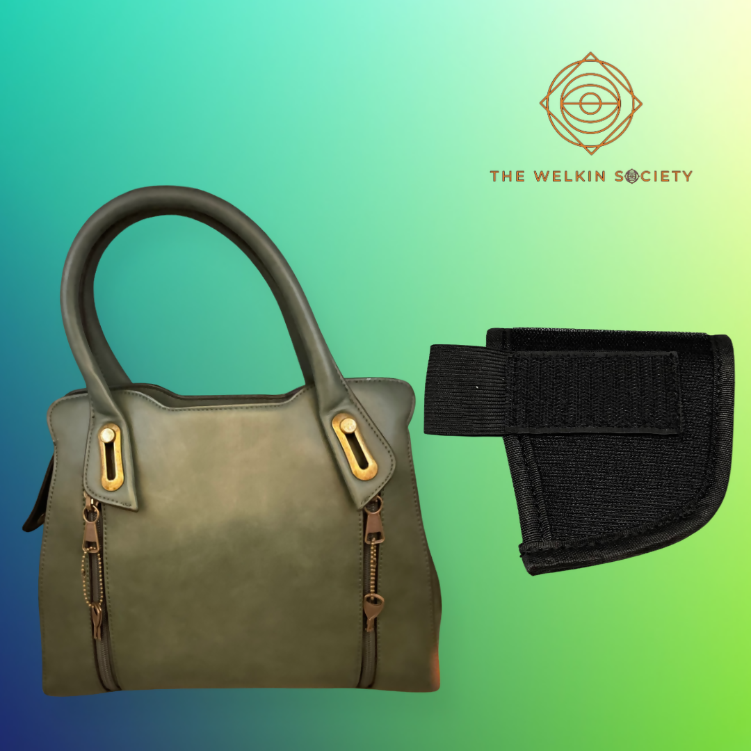 The Welkin Society Privy Peacock Concealed Carry Handbag