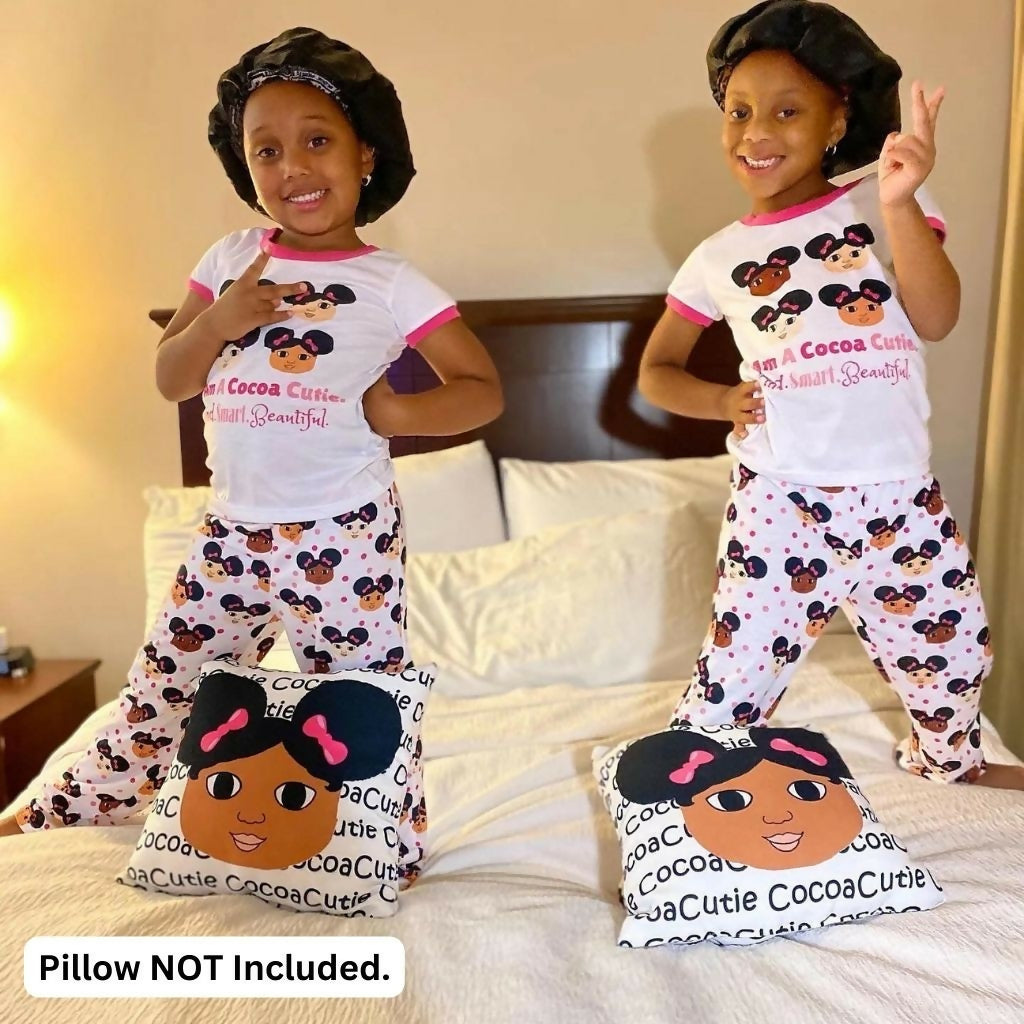 Cocoa Cutie Afro Puffs Affirmation Kid's Three-Piece Pajamas