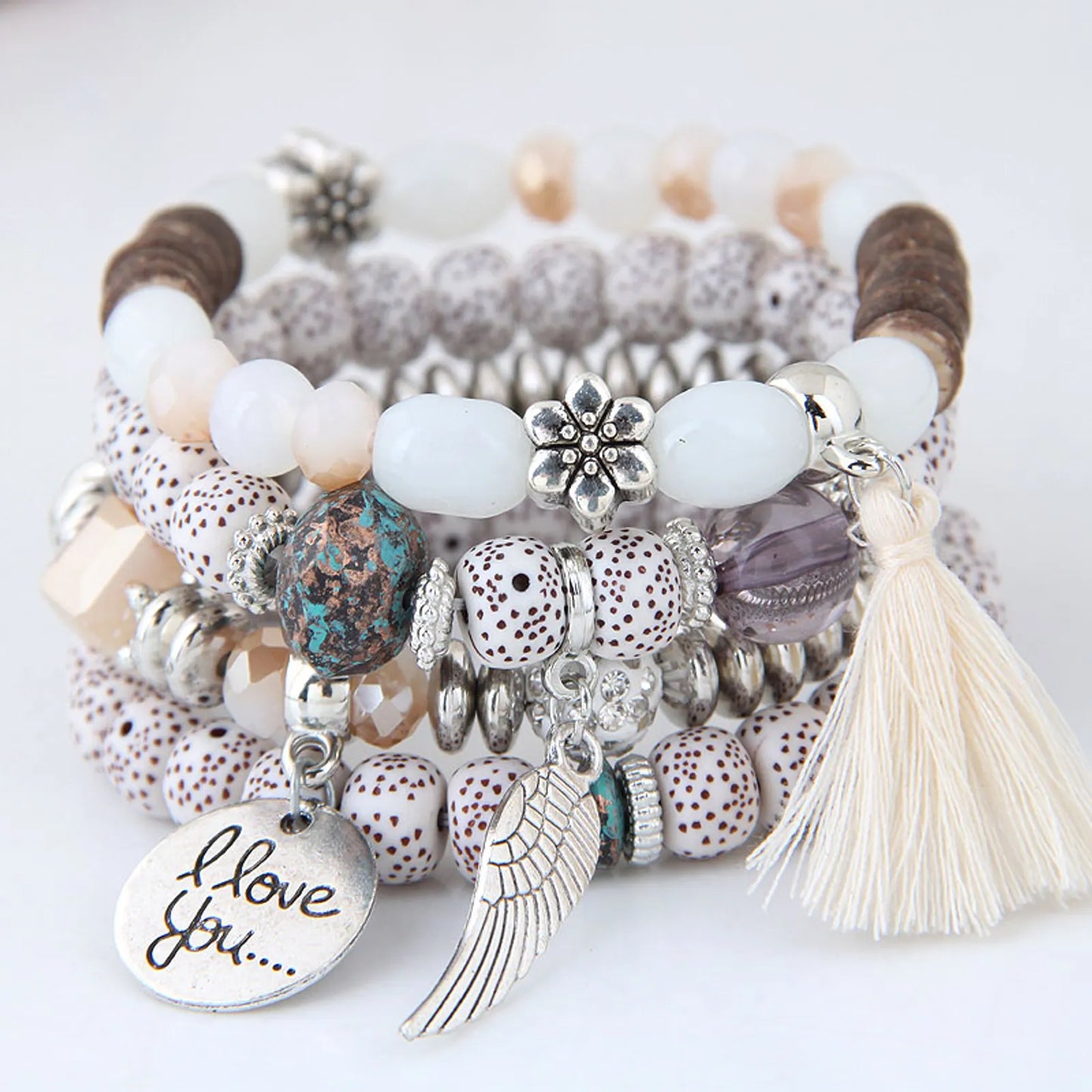 I Love You Bracelet Set