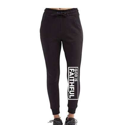 God is Faithful Fitted Jogger Pants