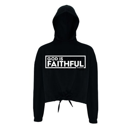 God is Faithful Cropped Jogger Hoodie