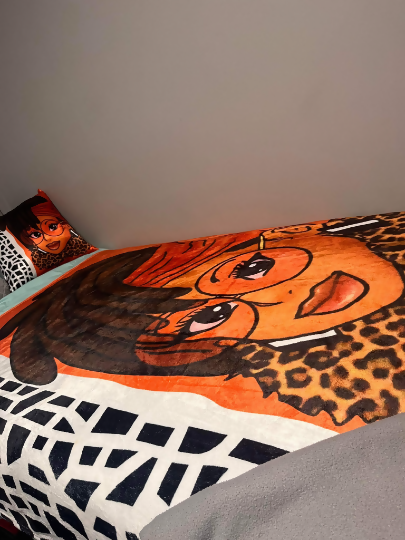 3 Piece Loc'd In Lux Throw Blanket, Pillowcase, & Eye Mask Lounge Set