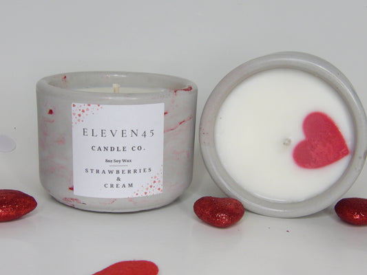 Eleven45 Candle Co Strawberry & Cream