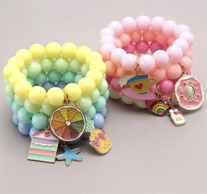 Kids Beaded Bracelet Set