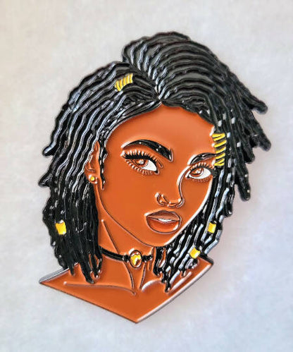 Loc'd Goddess Badge Reel