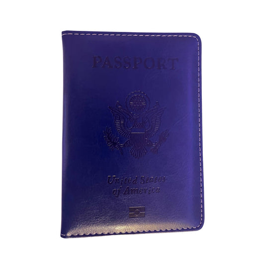 The Trendy Clutch Passport Holder- Navy Blue Matte