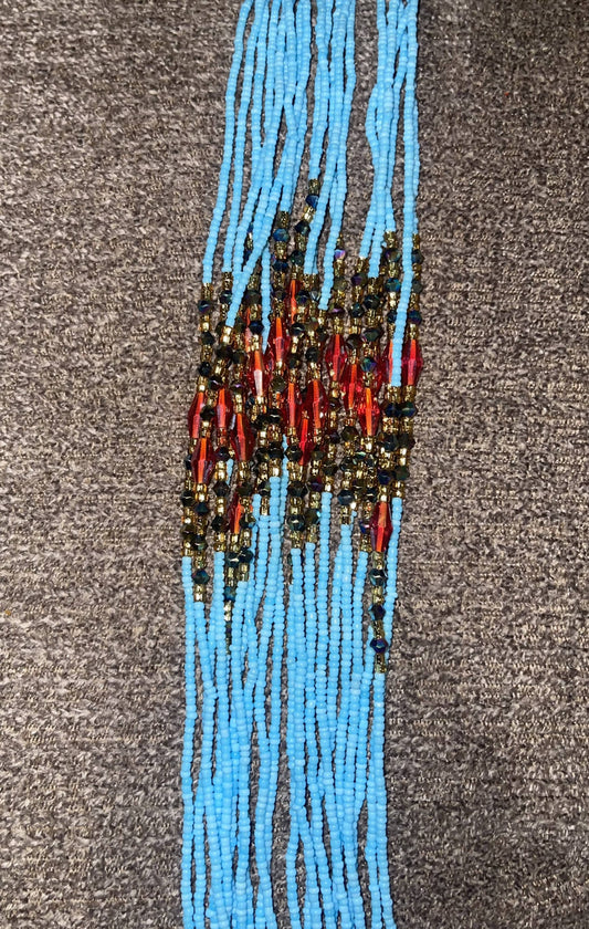 Sky Blue Waist Beads