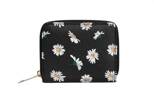 The Trendy Clutch Mini Wallet- Daisy Print