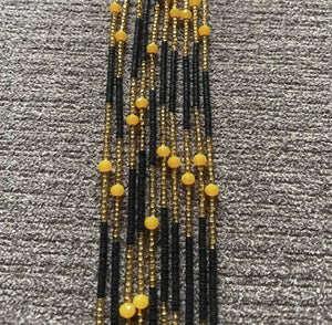 Black and Gold Waist Beads