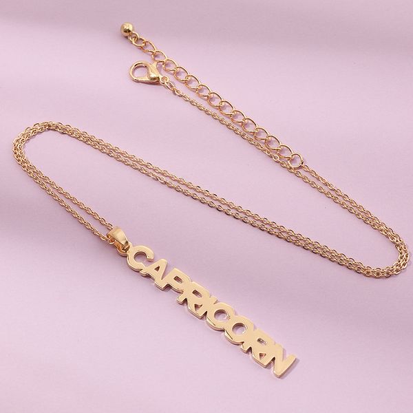 Vertical Zodiac Necklace