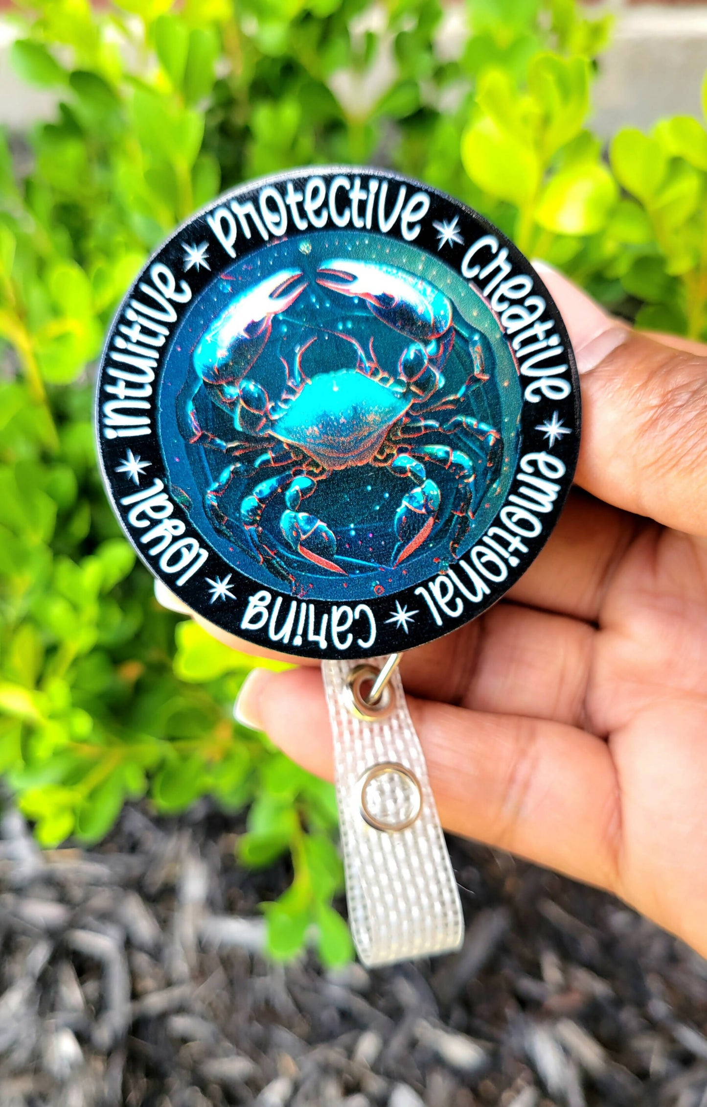 Cancer the Crab Zodiac Badge