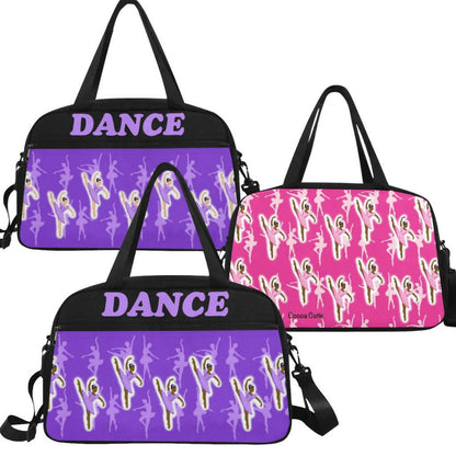 Ballerina(DANCE) Travel Practice Bag w/Shoe Compartment