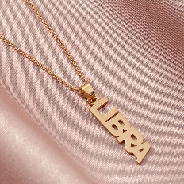 Vertical Zodiac Necklace