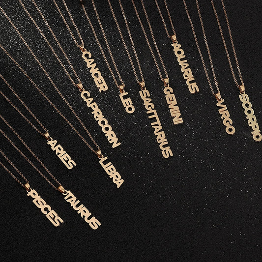 Vertical Zodiac Necklace