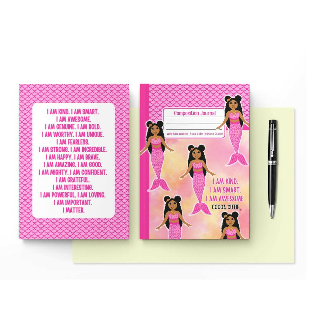 Cocoa Cutie Pink Mermaid Composition Journal