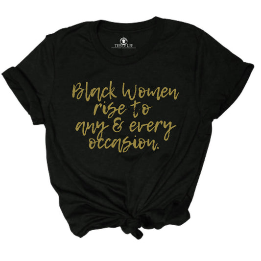 Black Women Rise Unisex T-Shirt