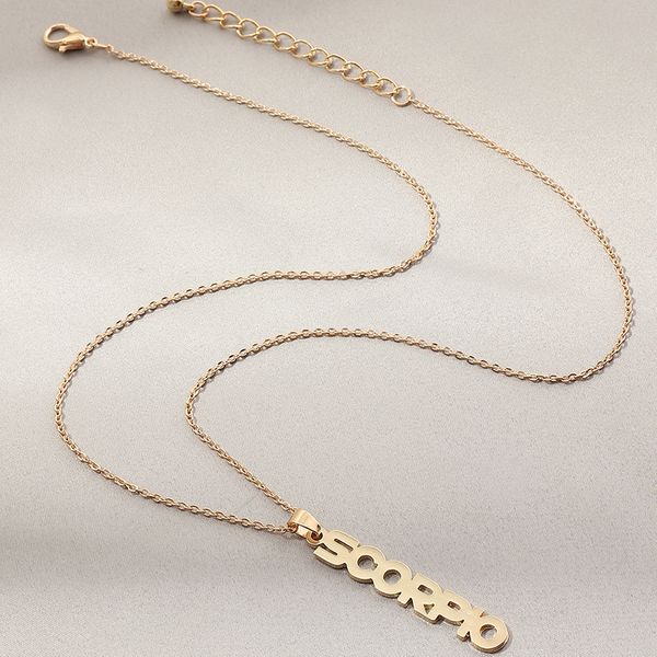 Vertical Zodiac Necklace