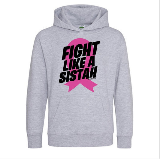 Clearance - Fight Like A Sistah Hoodie - Breast Cancer Awareness