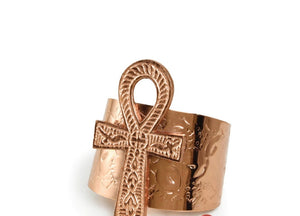 Copper Ankh Cuff