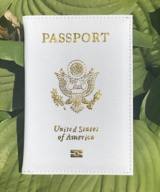The Trendy Clutch Passport Holder- White
