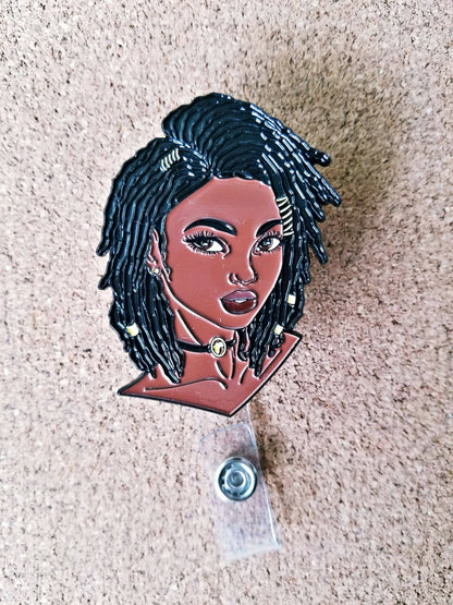 Loc'd Goddess Badge Reel