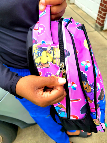 Pink Nurse Designed Work Backpack