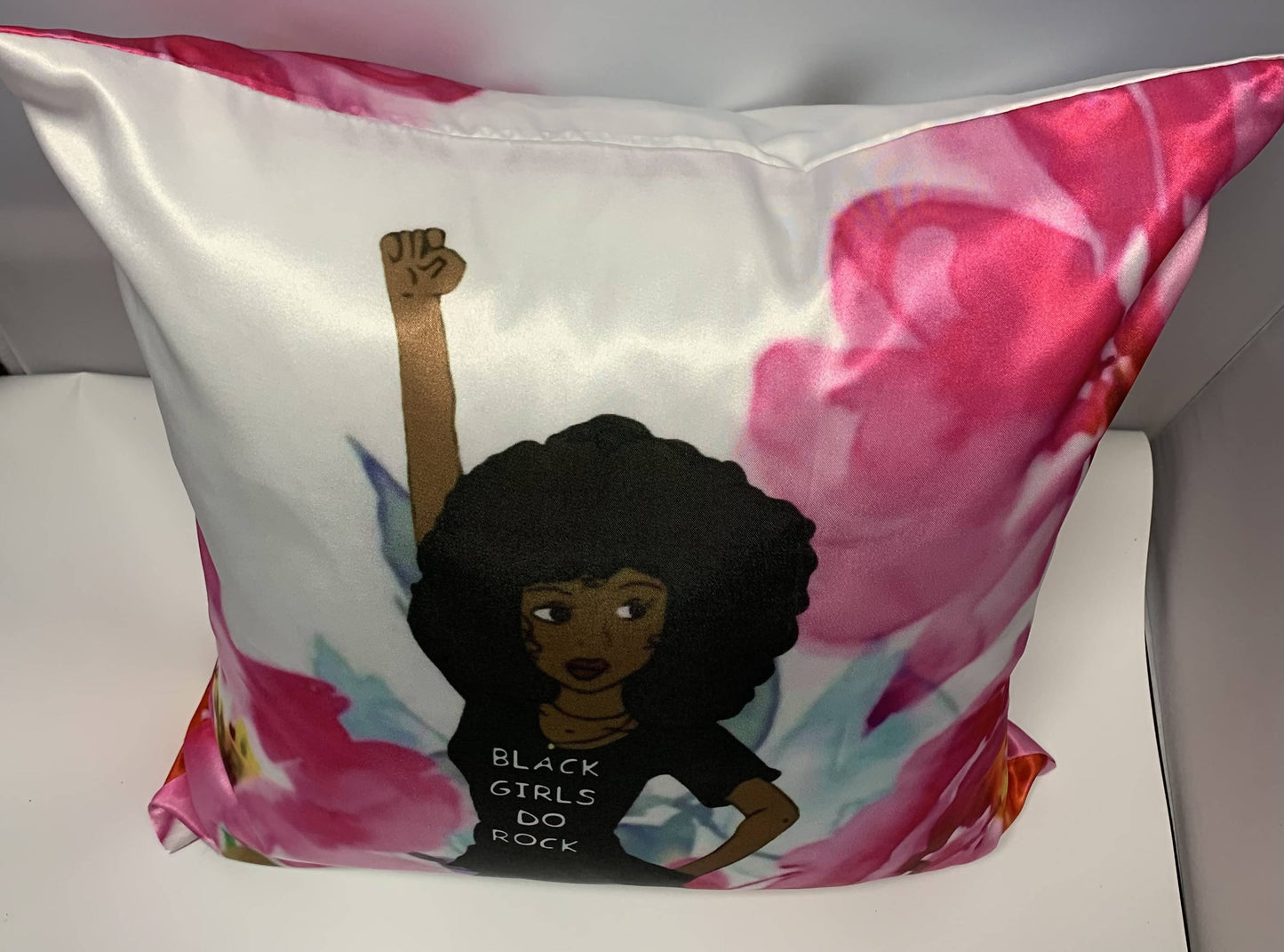 Black Girls Do Rock Throw Pillow