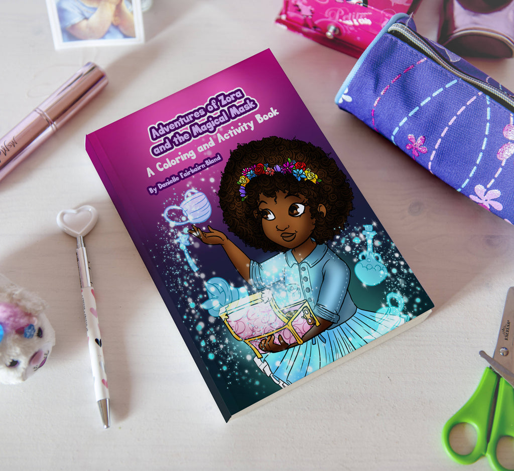Adventures of Zora and the Magical Mask : A Coloring & Activity book