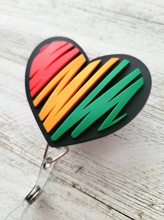 For Black History Month Retractable Badge Reel