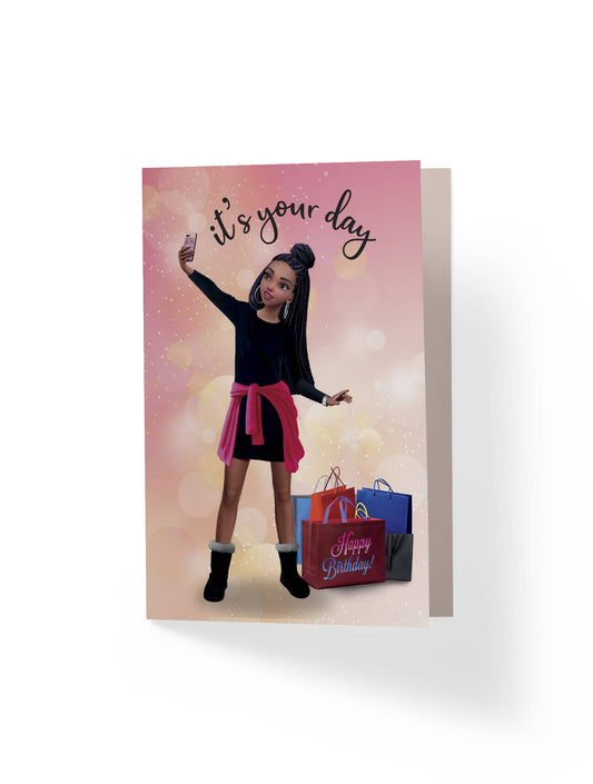 Brittany-Pink Birthday Card