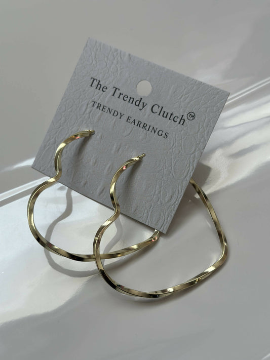The Trendy Clutch "Golden Hoops" Earrings
